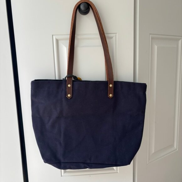 R Riveter Wilson Navy Canvas Tote - Picture 4 of 14